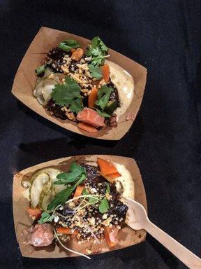 The winning dish from Chef Steven Goff, braised Shipley Farms beef cheek with vegetables