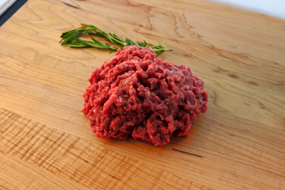 Ground beef, retail, Dry-Aged
